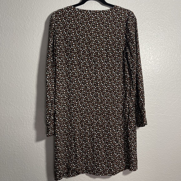 Madewell Button‎ Front Mini Dress Petite Bloom Floral S Prairie Farmhouse Shift - Picture 2 of 5